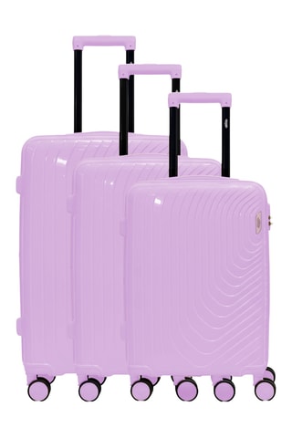 Juego de 3 maletas (S/M/L) Hydra - 55/65/75 cm - Violeta