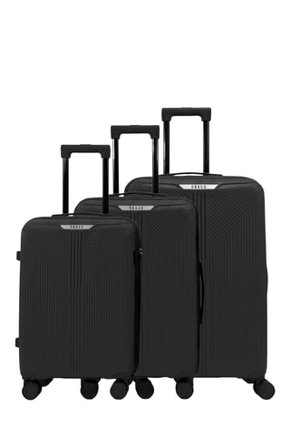 Juego de 3 maletas (S/M/L) Eridan - 55/65/75 cm - Negro