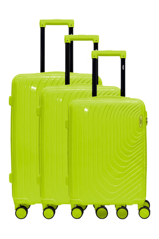 Juego de 3 maletas (S/M/L) Hydra - 55/65/75 cm - Verde