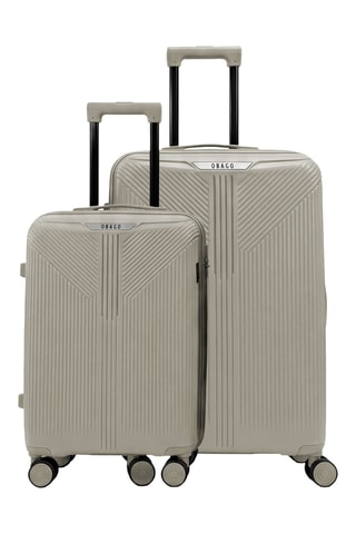 Set de 2 valises (S/L) Eridan - 55/75 cm - Gris clair