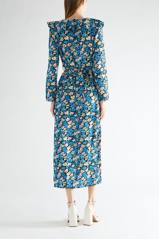 Lange jurk - Blauw