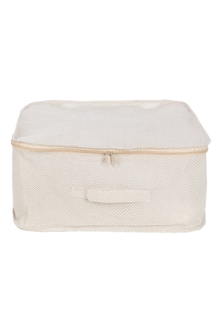 Saco de arrumação dobrável Nancy - 46 x 46 x 20,5 cm - Bege