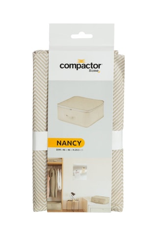 Saco de arrumação dobrável Nancy - 46 x 46 x 20,5 cm - Bege