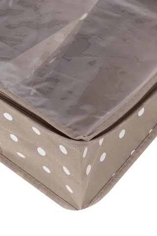 Housse de rangement pour chaussures Rivoli - 76 x 60 x 15 cm - Taupe et blanc