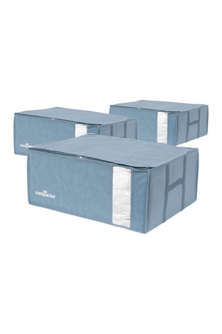 3 caixas de arrumação Blue Edition - 210 l - Azul-claro