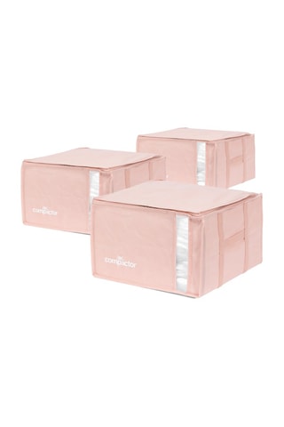 3 caixas de arrumação Rose Edition - 125 l - Rosa