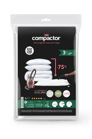Sacos de compressão a vácuo Aspispace - 3 peças - 55 x 90 cm