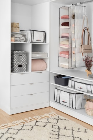 Organizador de calçado Life - 30 x 15 x 128 cm - Branco
