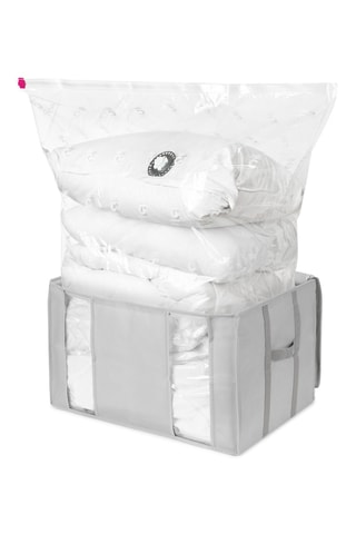 Saco de compressão - 54,5 x 43,5 x 32,5 cm - Cinzento
