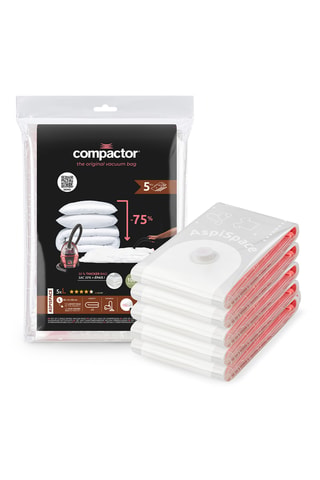 Sacos de compressão a vácuo Aspispace - 5 peças - 80 x 100 cm