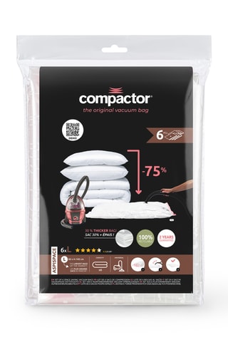 Sacos de compressão a vácuo Aspispace -  6 peças - 80 x 100 cm