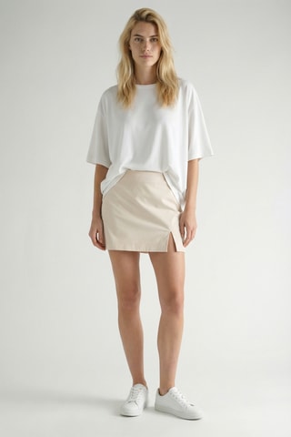 Gonna taglio dritto - Beige