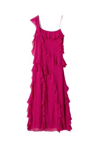 Abito con volant - Fucsia