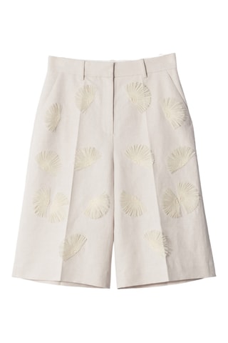 Shorts in lino - Bianco