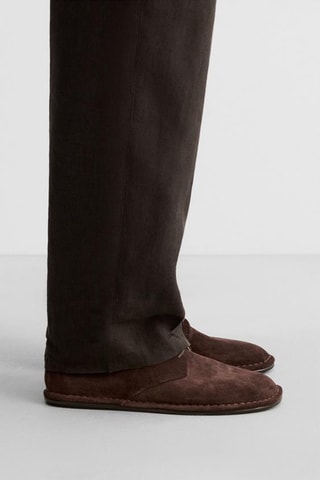 Derbys en nubuck - Bordeaux