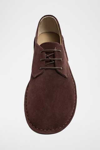 Derbys en nubuck - Bordeaux