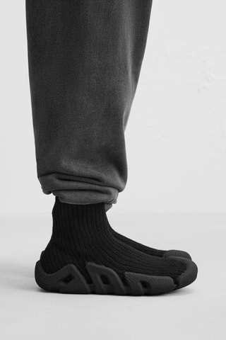 Tennis-chaussettes - Noir