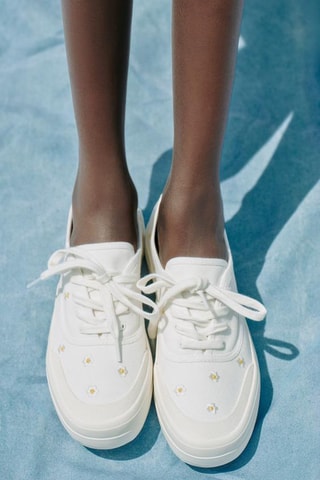 Tennis plateformes - Blanc