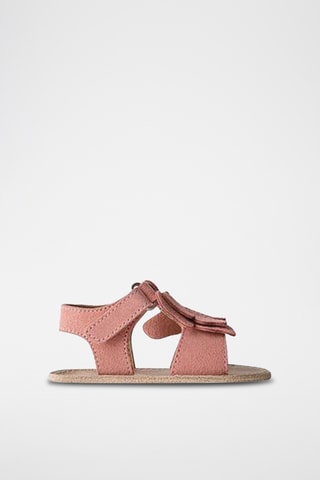 Sandales en nubuck - Vieux rose