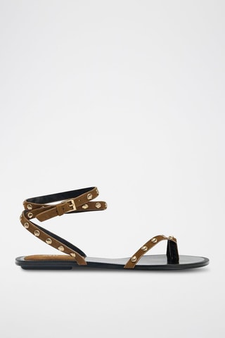 Spartiates en nubuck - Marron