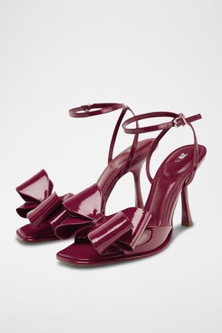 Sandales à talons - Rouge