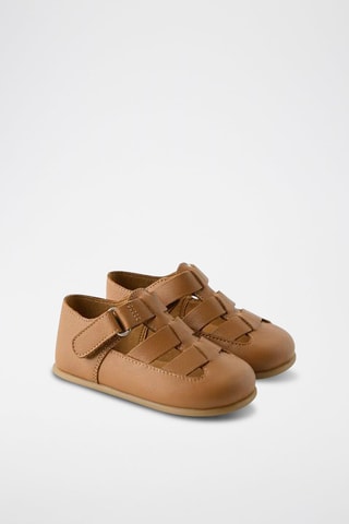 Sandales en cuir - Marron clair