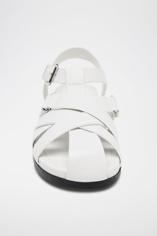Sandales en cuir - Blanc