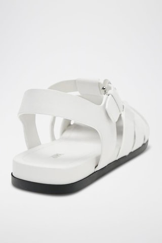 Sandales en cuir - Blanc