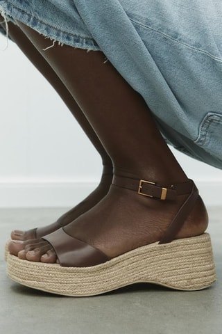Sandales à talons - Marron clair