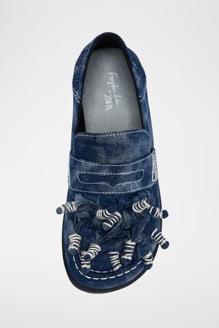 Mocassins en jean - Bleu