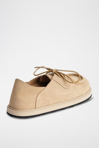 Mocassins en nubuck - Beige