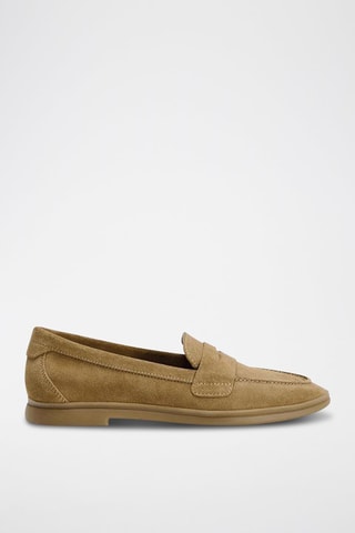 Mocassins en nubuck - Beige