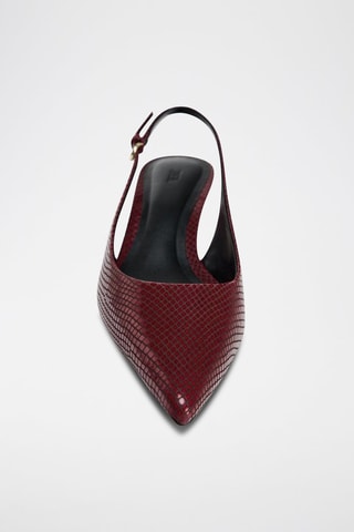 Escarpins en cuir - Bordeaux