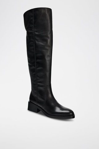 Cuissardes en cuir - Noir