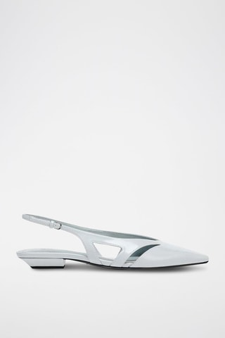 Ballerines vernies - Gris clair