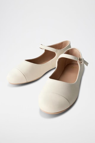 Babies en cuir - Blanc