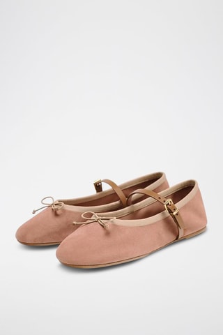 Babies en cuir - Rose