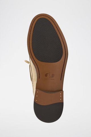 Chaussures bateau en nubuck - Beige