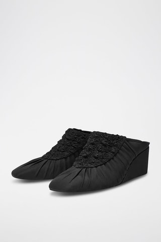 Mules compensées - Noir