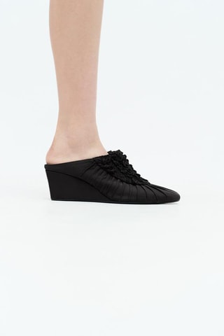 Mules compensées - Noir