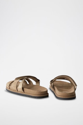 Mules en nubuck - Marron