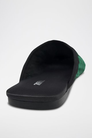 Mules - Vert clair et noir