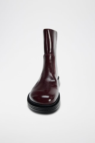 Bottines vernies - Bordeaux