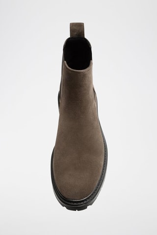 Bottines Chelsea en nubuck - Taupe