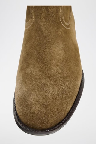 Bottines en nubuck - Marron