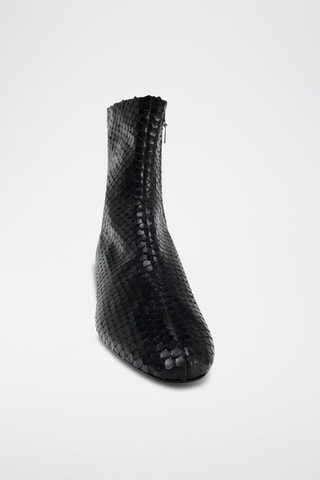 Bottines en cuir - Noir
