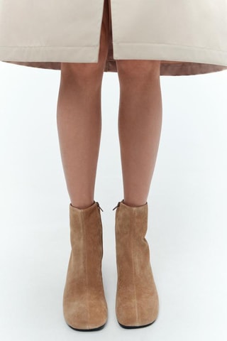 Bottines en nubuck - Beige