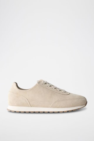 Baskets en nubuck - Ecru