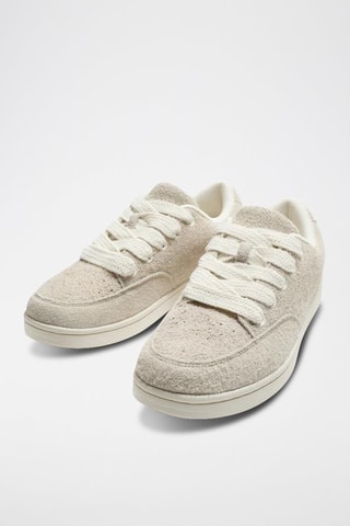 Baskets en nubuck - Beige