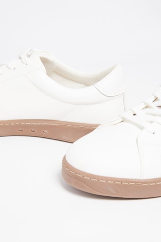 Baskets en cuir Blanc
